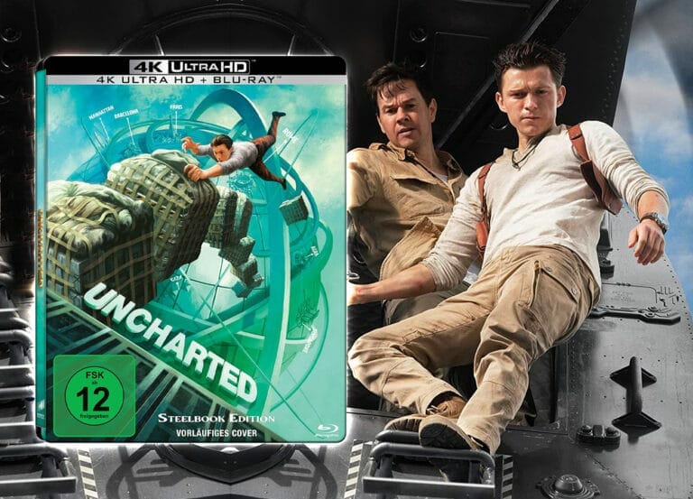 Uncharted Film jetzt auf 4K UHD Blu-ray, 4K Steelbook und digital vorbestellbar