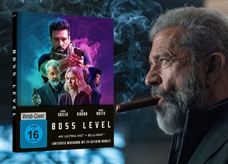 „BOSS LEVEL“ mit Mel Gibson kommt als limitiertes 4K Blu-ray Mediabook