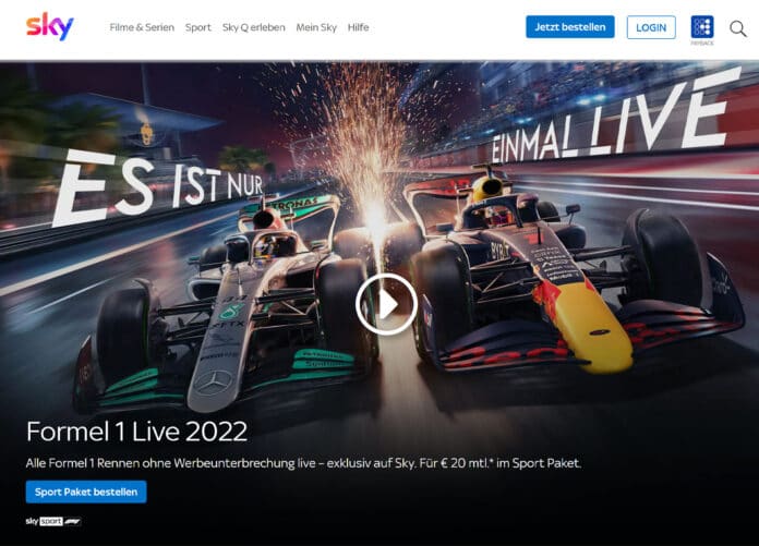 Das erste Rennen der Formel 1 wird auf Sky in 4K Ultra HD und HDR gezeigt