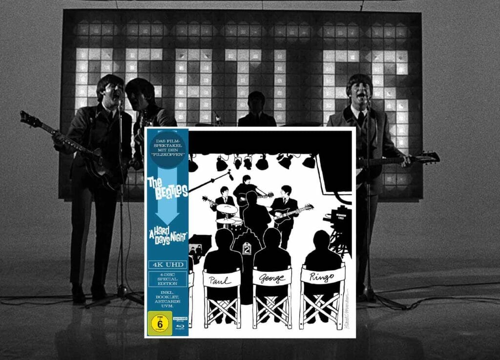 Die 4K Restauration des Filmklassikers "A Hard Day's Night" von und mit "The Beatles" erscheint auf 4K UHD Blu-ray