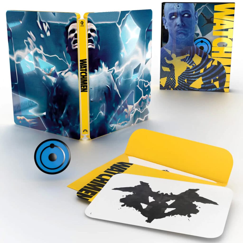 Das 4k Steelbook von Watchmen enthält den Ultimate Cut sowie diverse Goodies