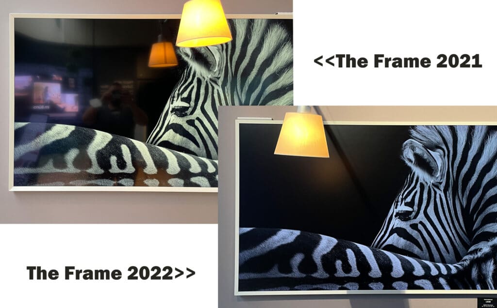 The Frame 2022 mit mattem Display