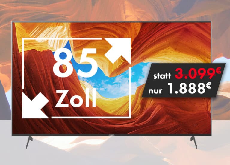 85 Zoll XXL-TV zum Bestpreis: Sony XH90 4K TV für nur 1.888 Euro!