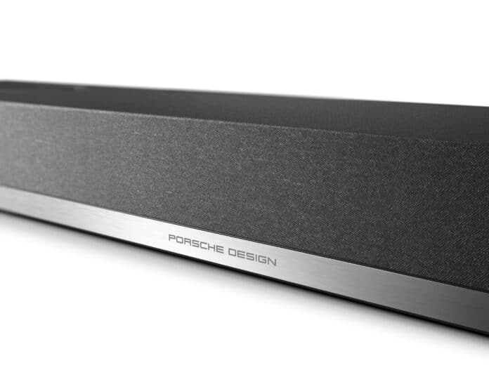 Porsche Design startet mit seiner neuen Dolby-Atmos-Soundbar durch.