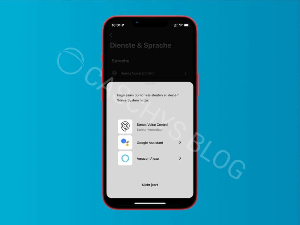 Sonos Voice Control wurde schon in der App gesichtet.
