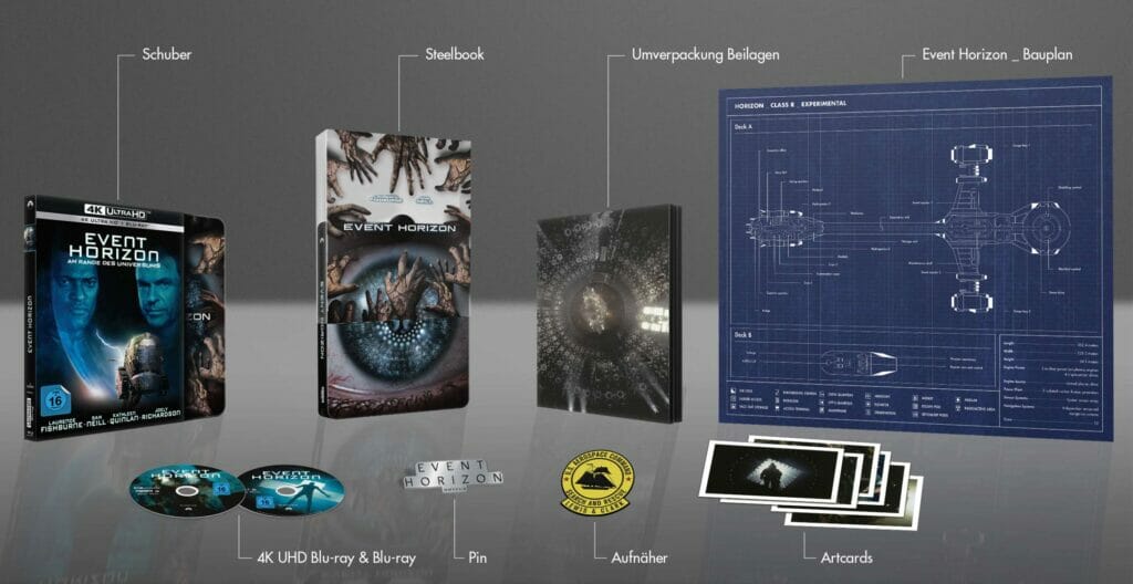 Event Horizon 4K Blu-ray Steelboo: Detailübersicht des Inhalts