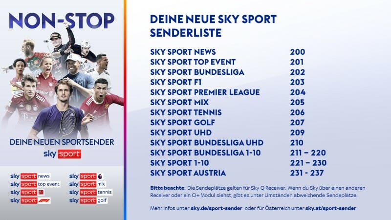 Sky will Sportfans unbedingt als Kunden halten.