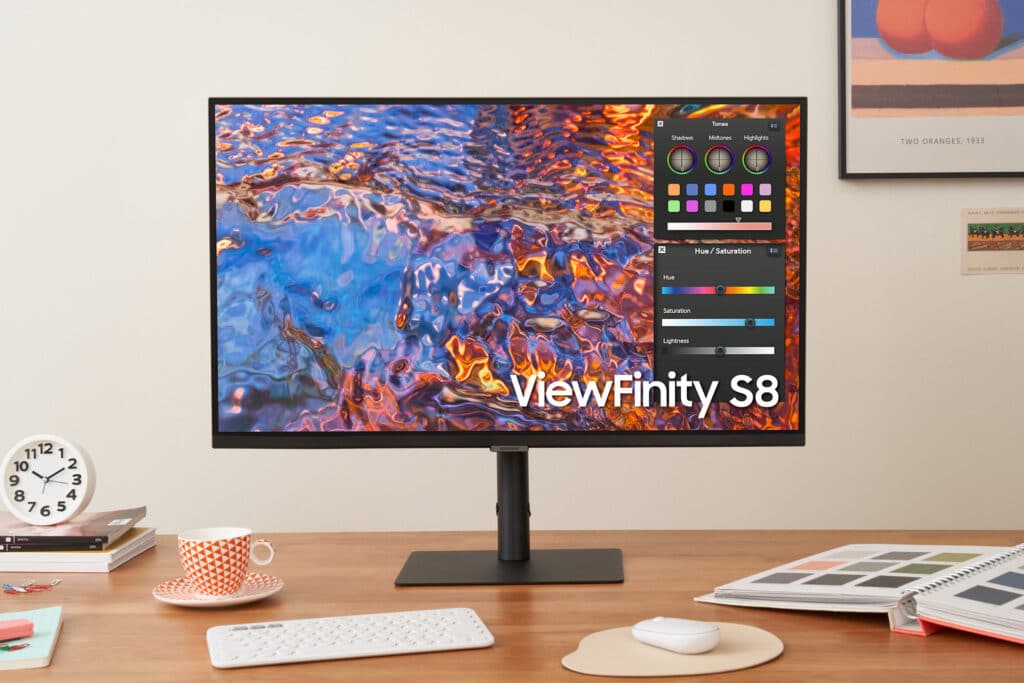 Die Samsung ViewFinity S8 erscheinen mit 27 und 32 Zoll Diagonale.