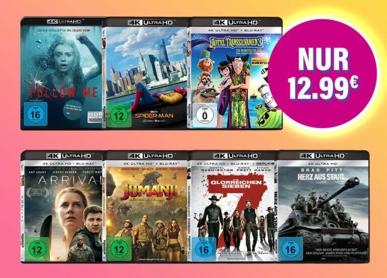 Ausgewählte 4K UHD Blu-rays für nur 12.99 Euro + mehr UHD Discs unter 16 Euro!