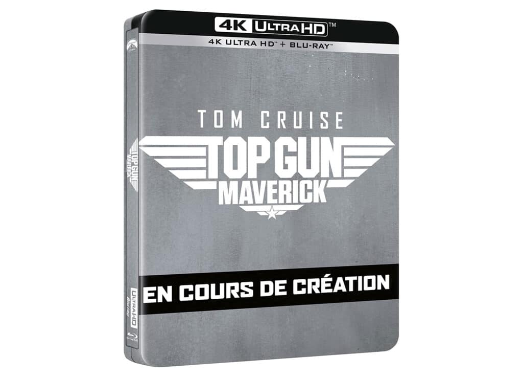 In Frankreich wird Top Gun Maverick bereits im 4K Blu-ray Steelbook mit vorläufigem Cover-Design angeboten