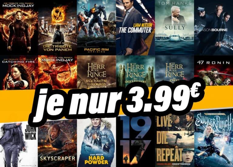 Die „Der Herr der Ringe“-Filme und weitere Blockbuster für nur 3.99 Euro auf iTunes!