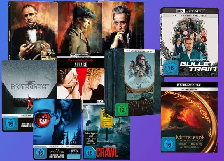 Vorbesteller-Neuheiten auf 4K Blu-ray (Bullet Train, Mittelerde Box, Poltergeist uvm.)