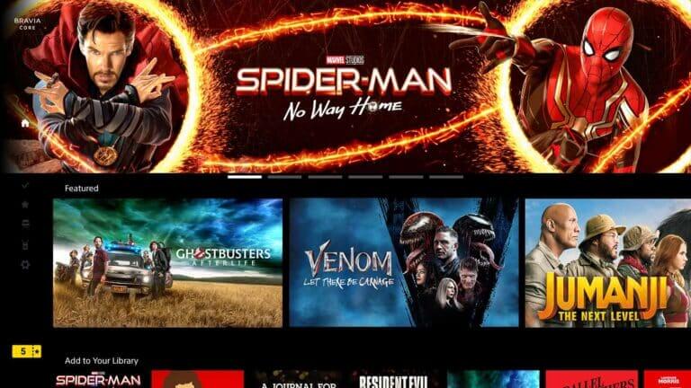 Bravia Core: Sonys Streaming-Dienst jetzt mit Kaufen und Leihen von Filmen
