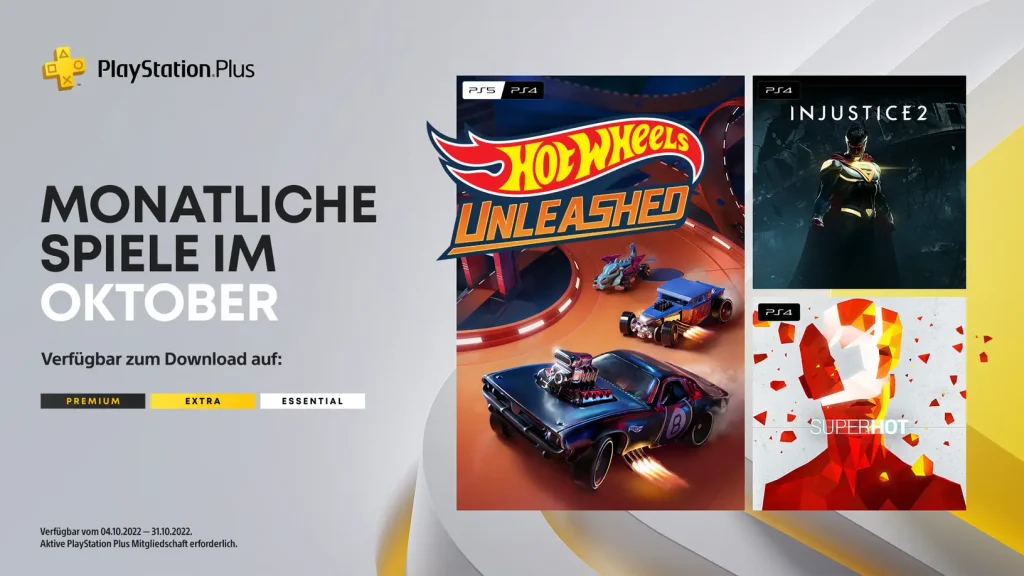 Sony hat auch die Titel für PlayStation Plus Essential im Oktober 2022 verraten.