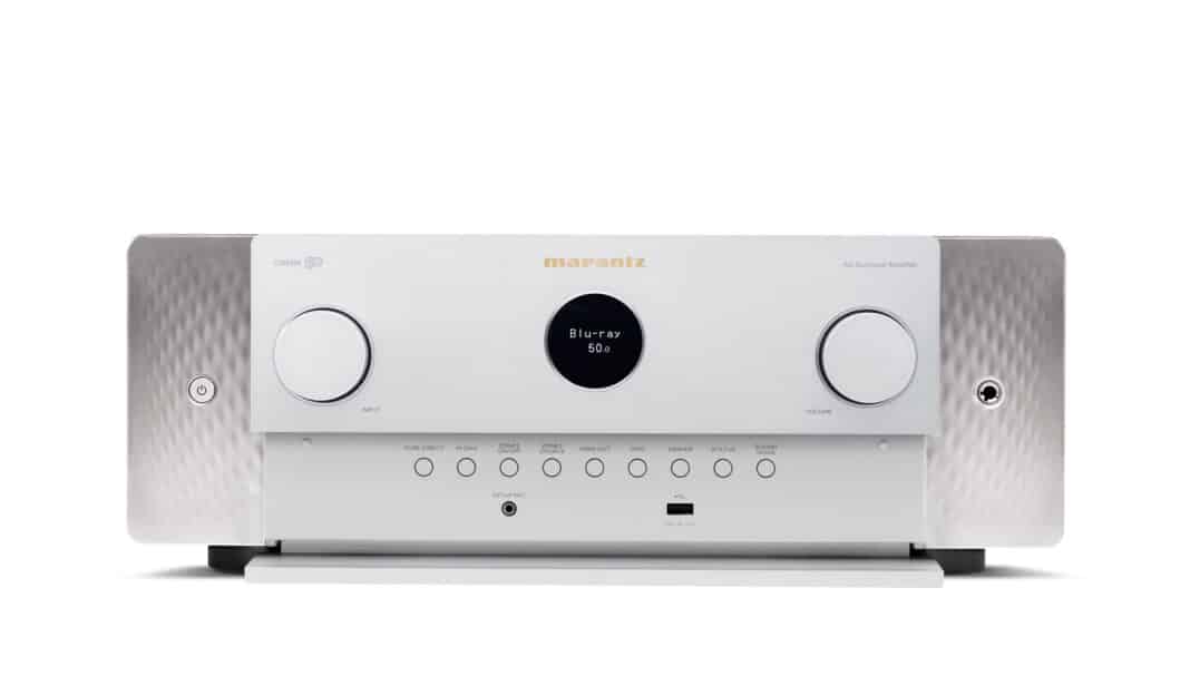 Frontabbildung Cinema 50 AV-Receiver in Silber / Weiss