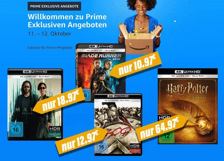 4K Ultra HD Blu-rays drastisch reduziert ab 10,97 Euro in den *Prime-Exklusive-Angeboten*