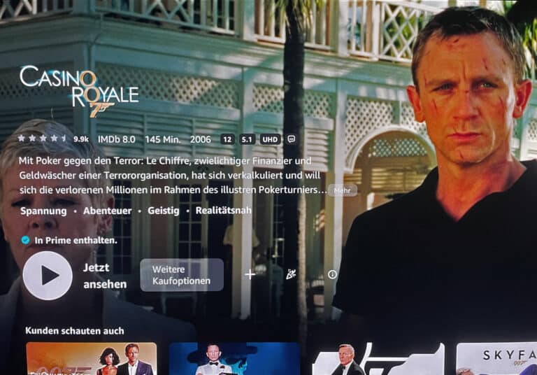 24 James Bond-Filme ab heute kostenlos für Amazon Prime-Kunden