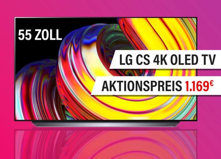 LG CS 4K OLED mit 55 Zoll im Tagesangebot: Zugreifen oder lieber zum LG C2 umschwenken?