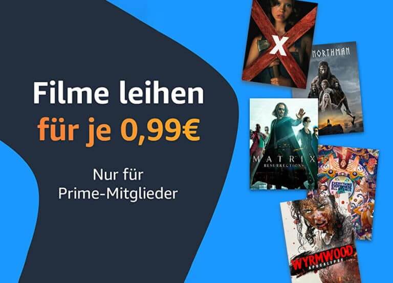 99 Cent-Aktion auf Prime Video mit Matrix 4, The Northman, Wyrmwood, X uvm.