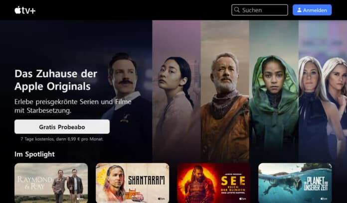 Der monatliche Abopreis für Apple TV Plus steigt von 4.99 Euro auf 6.99 Euro