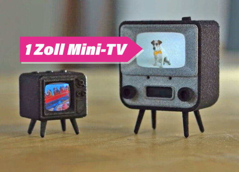 Mini-Fernseher mit 1 Zoll-Zoll für die Hosentasche – wahlweise mit TFT- oder OLED-Display