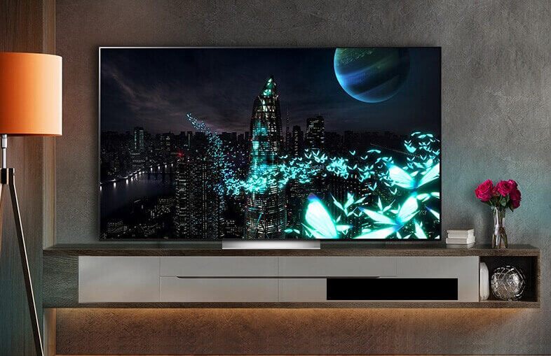 Macht ganz schön was her, der 77 Zoll LG C2 OLED TV