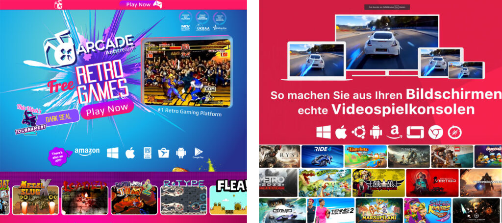 Bald mit an Bord: Antstream Arcade und Blacknut Game-Streaming