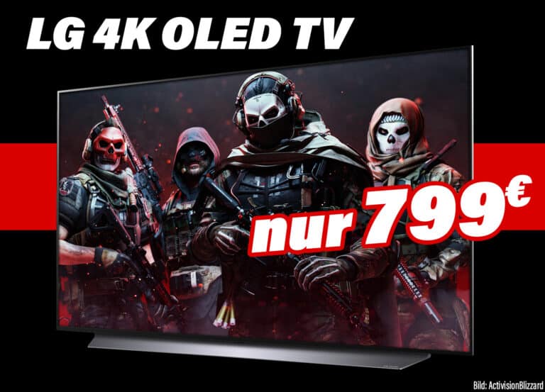 LG 4K OLED Fernseher (C1) mit HDMI 2.1, Dolby Atmos uvm. für nur 799 Euro!