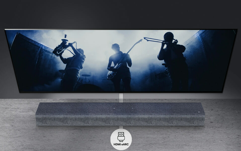 Dank eARC ist die DSP2 Soundbar auch für moderne TV-Systeme bestens geeignet
