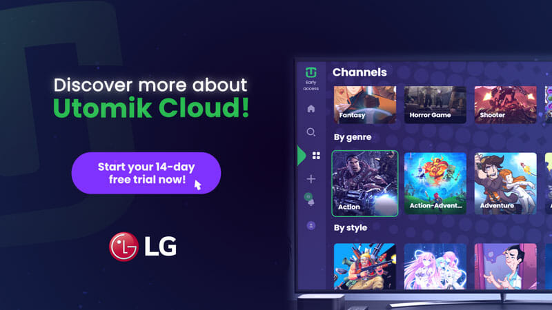 Das LG Gaming Shelf erhält Utomik Cloud.