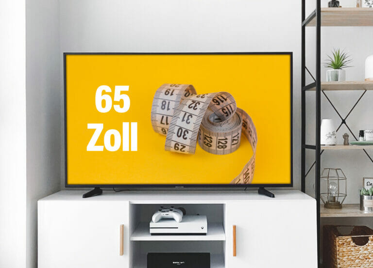 Wie groß ist ein 65 Zoll Fernseher? Wir klären euch auf (Länge, Breite, Höhe)!