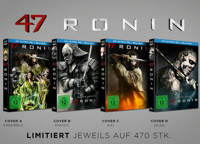 Die 47 Ronin 4K Blu-ray Mediabooks sind auf jeweils 470 Stück limitiert
