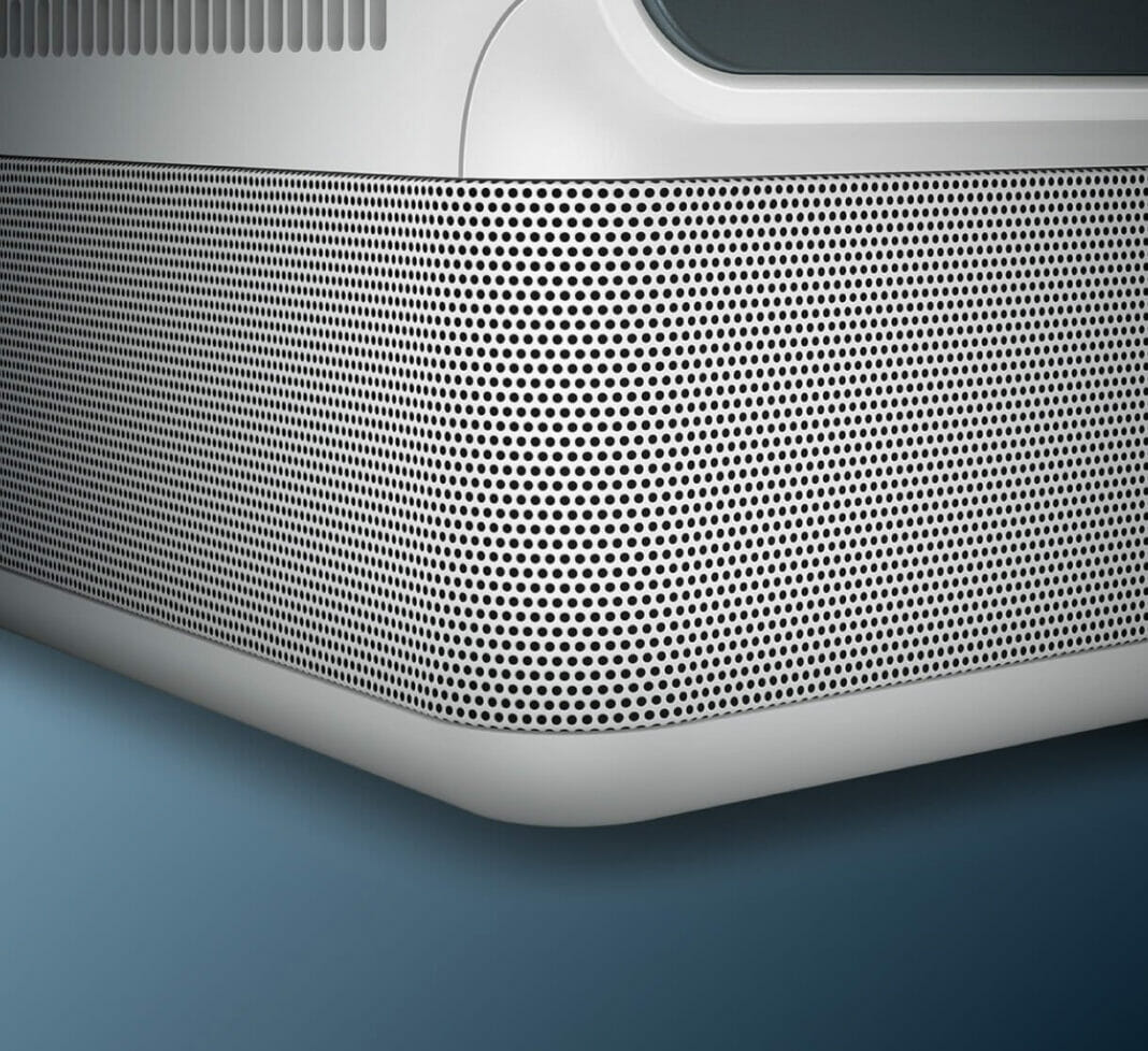 Akustik-Mesh vor den Lautsprechern des GP500 BenQ