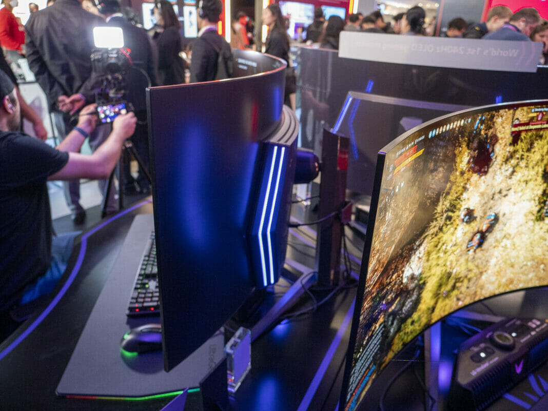 LED Hintergrundbeleuchtung 45GR95QE OLED Gaming Monitors