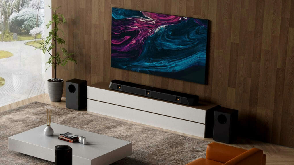 Die Nakamichi Dragon Soundbar in einem optimalen Wohnzimmer-Setup