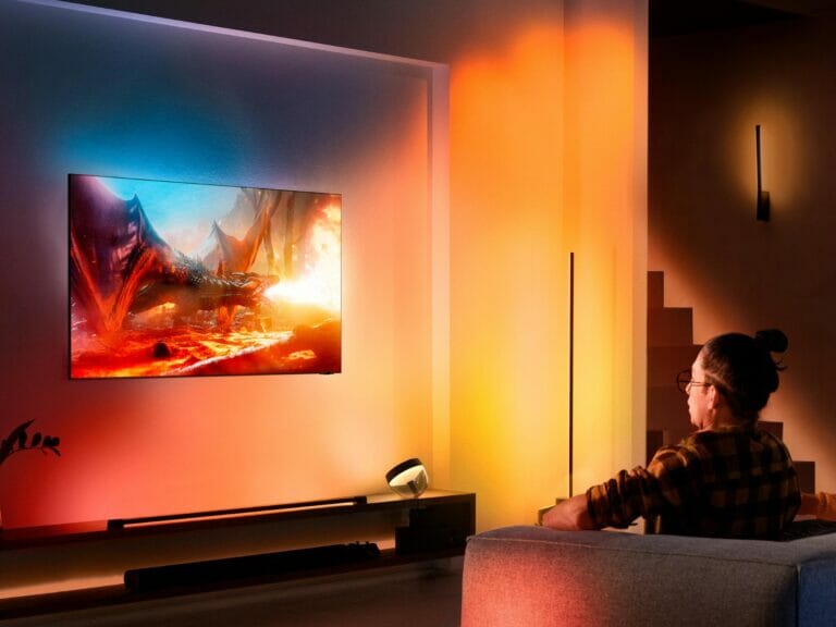 Ambilight auf Samsung Fernseher nachrüsten – ganz einfach mit der Philips Hue Sync TV-App