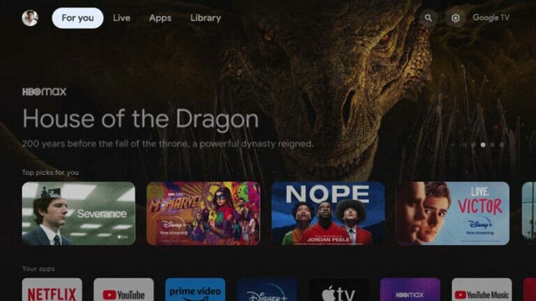 Google TV: Neues Layout für den Homescreen