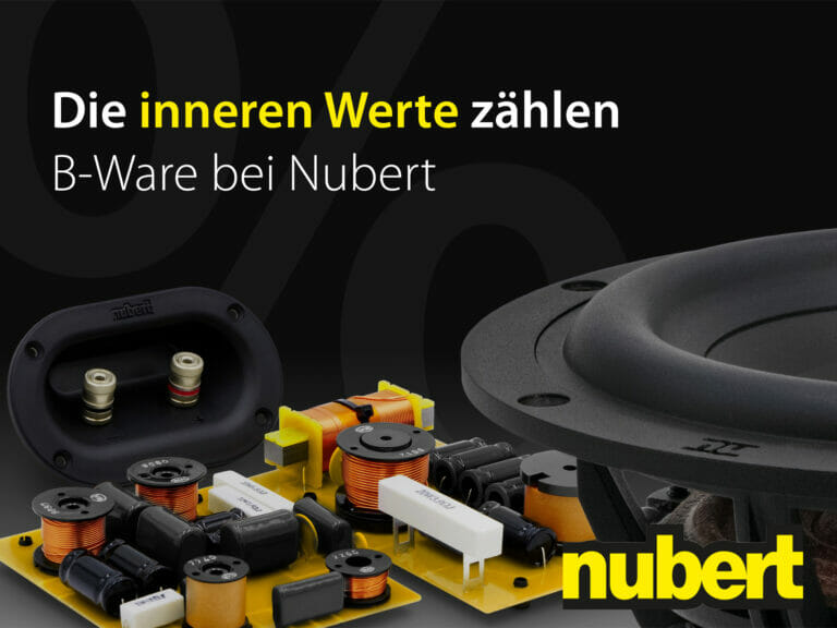 Nubert startet Abverkauft von B-Ware: Lautsprecher mit kleinen Schönheitsfehlern