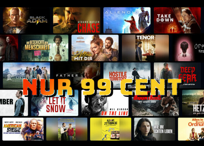 Filme für je nur 99 Cent in der Prime-Video-Aktion leihen