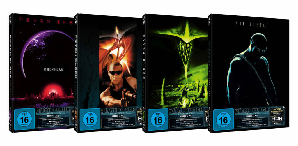 Die limitierten 4K Blu-ray Mediabooks zu Pitch Black