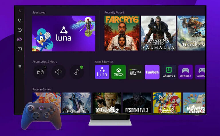 Amazon Luna ab sofort im Samsung Gaming Hub