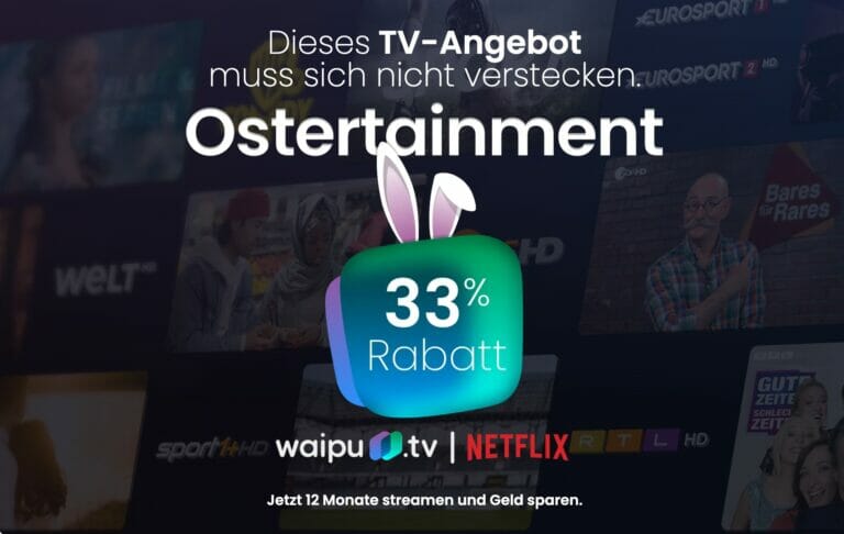 waipu.tv startet bereits seine Osterangebote