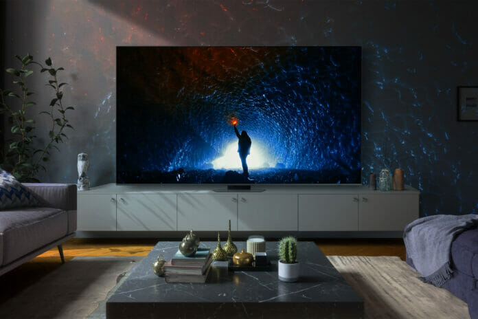 Der 98 Zoll 4K QLED TV Q80C von Samsung sorgt für großartiges Entertainment