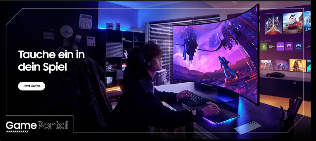 Über das Samsung Game Portal will der Hersteller euch allerlei Produkte schmackhaft machen.