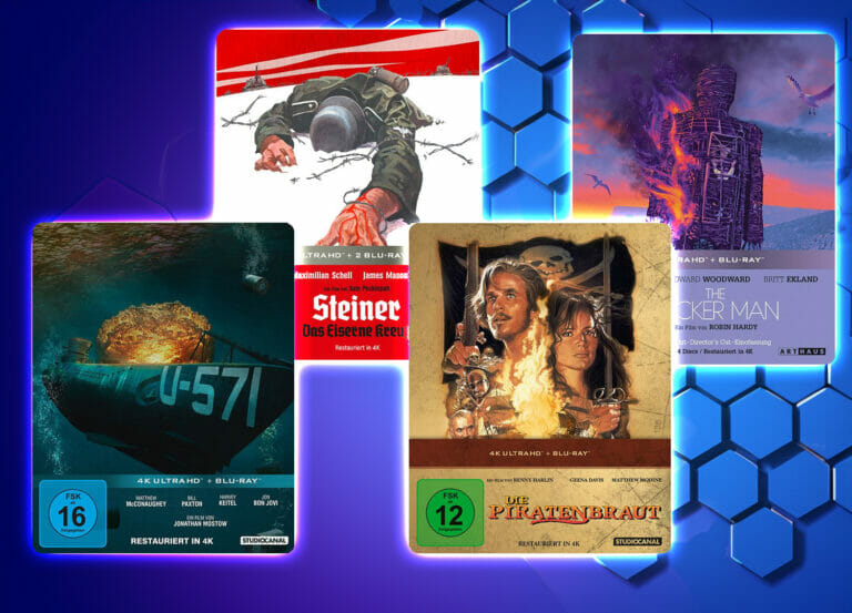 Exklusive 4K Steelbooks im Plaion-Shop: U-571, Steiner – Das Eiserne Kreuz, Die Piratenbraut…