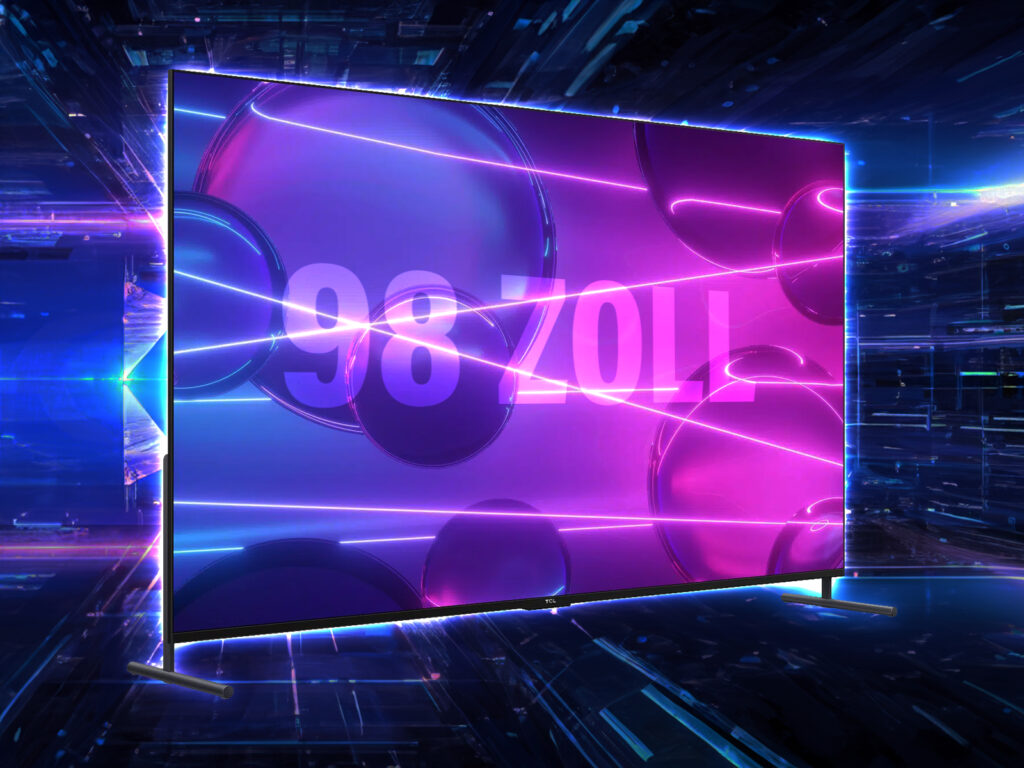 98 Zoll XXL-TV mit 4K Auflösung und 120Hz für nur 2.800 Euro