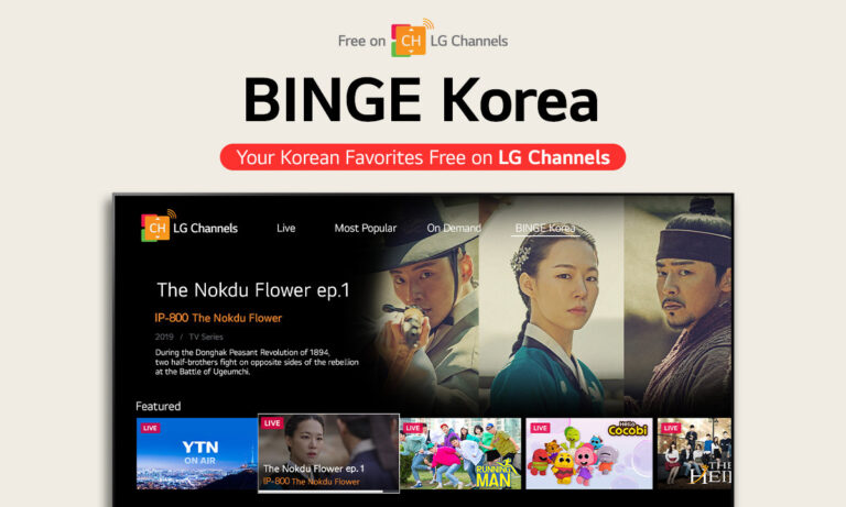LG stockt seine Channels um Binge Korea auf