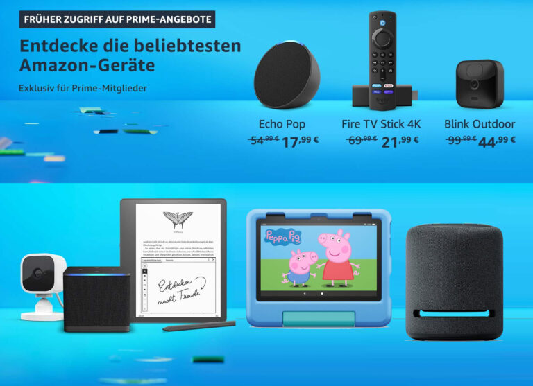 Amazon-Geräte mit bis zu 69 Rabatt zum Prime Day sichern! (Fire TV 4K, Echo Pop, Blink,