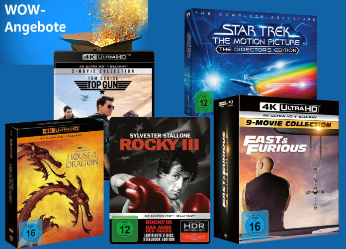 Reduzierte 4K UHD Blu-rays und 3D Blu-rays zum Amazon Prime Day