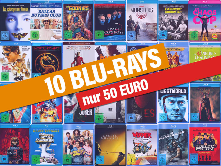 XXL-Filmaktion mit über 900 Titeln: 10 Blu-ray für nur 50 Euro!